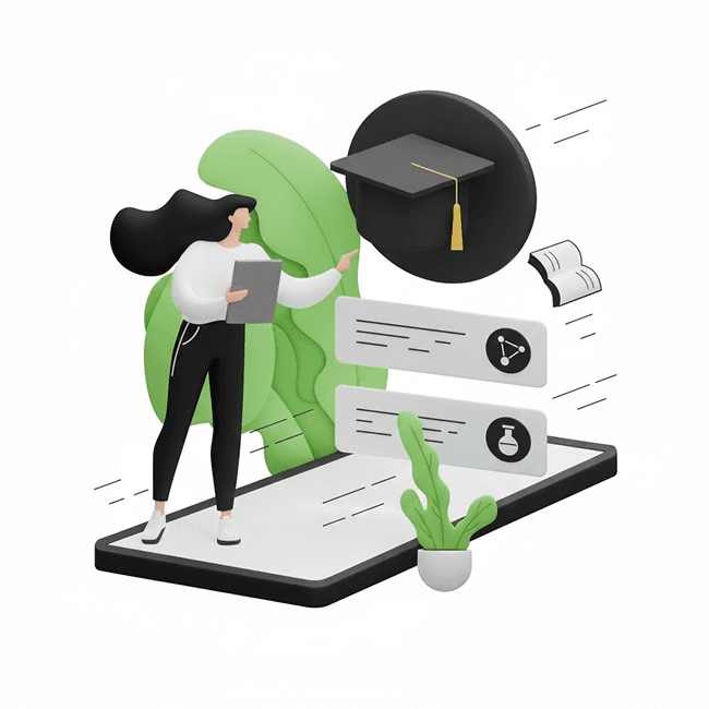 FinGenius AI assistant illustration